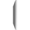 Ekena Millwork Vertical Surface Mount PVC Gable Vent: Non-Functional, w/3-1/2"W x 1"H, Standard Frame, 40"W x 20"H GVPVE40X2001SN - alternate 2